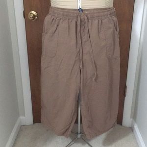 3/$20 Karen Scott 2x elastic brown capris